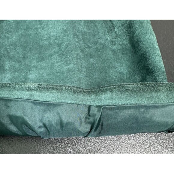 International Leather Collection‎ Teal Suede Pleated Shorts Size 9 10 Lined - Picture 4 of 7